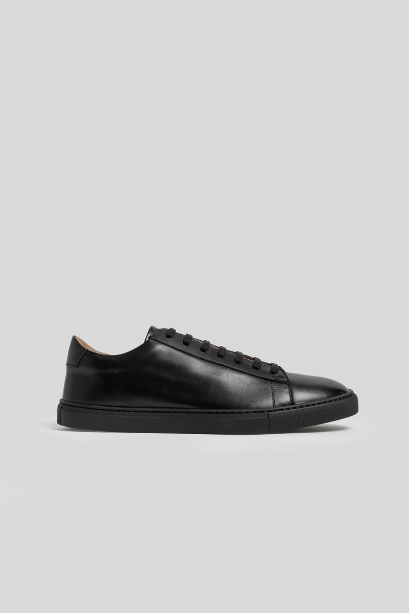 CLANE VOLUME SOLE SHOES BLACK 37 美品 Black Calfskin Città Sneaker with Neutral Calfskin Lining – OLEN