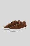 Pair of Olen brown suede Città sneakers with white rubber soles.